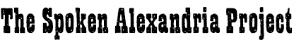 The Spoken Alexandria Project